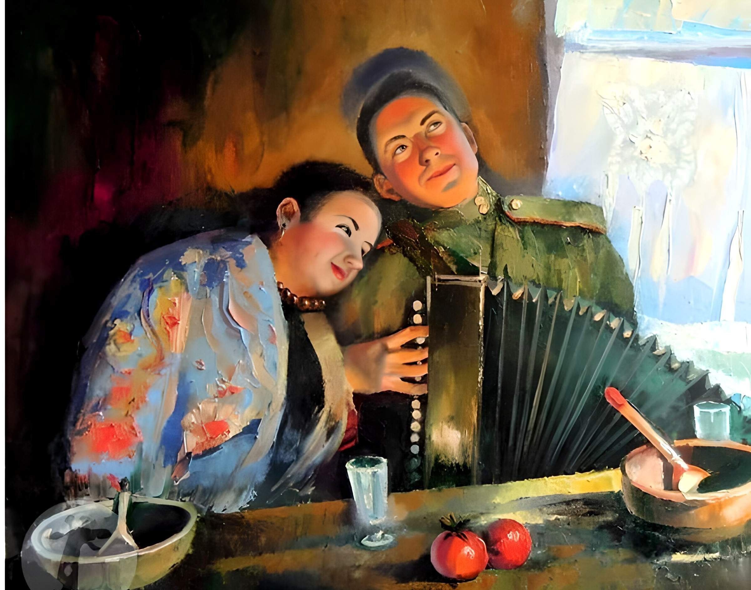 А художник рисует краски песня кто поет