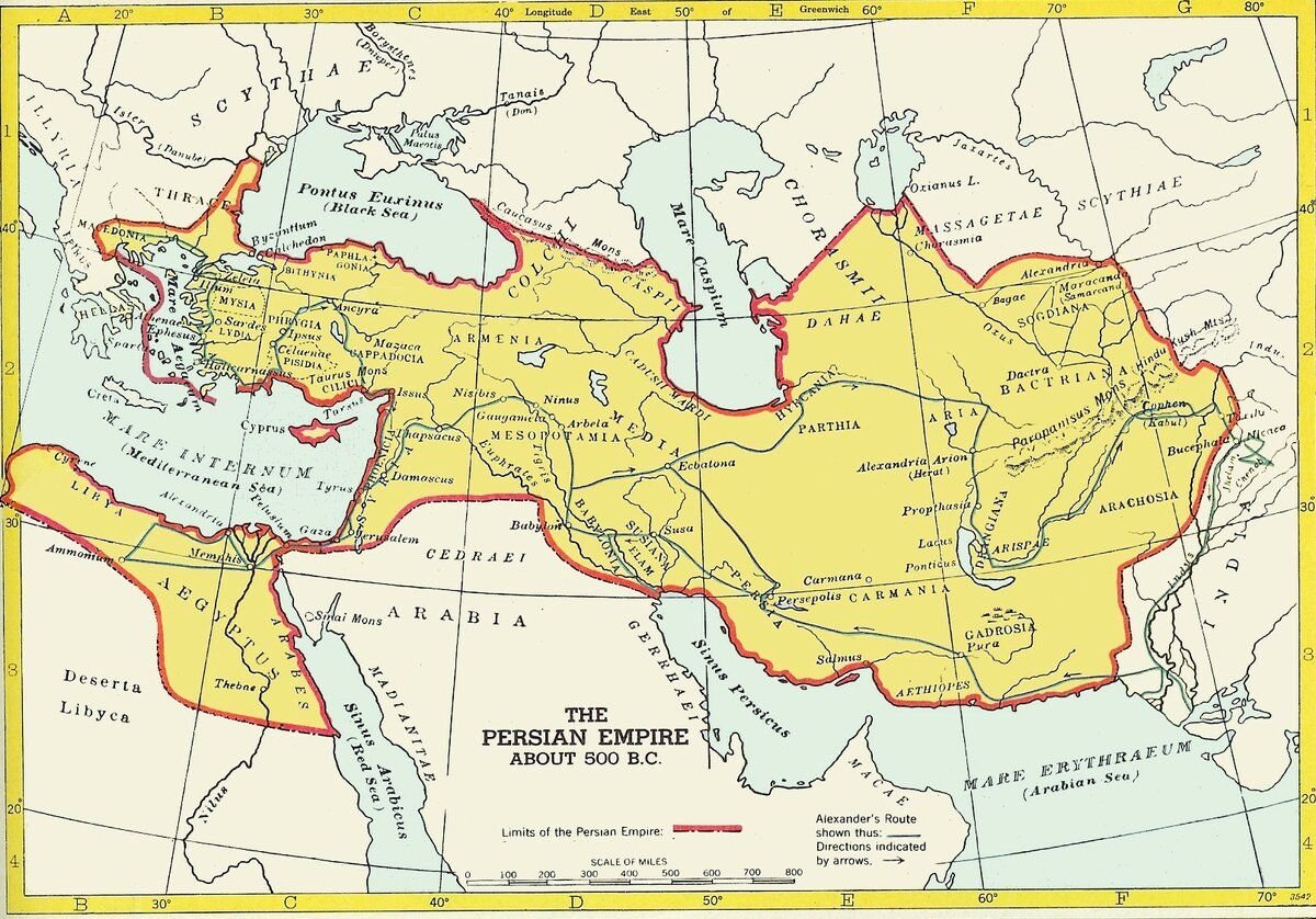 Историческая карта персии