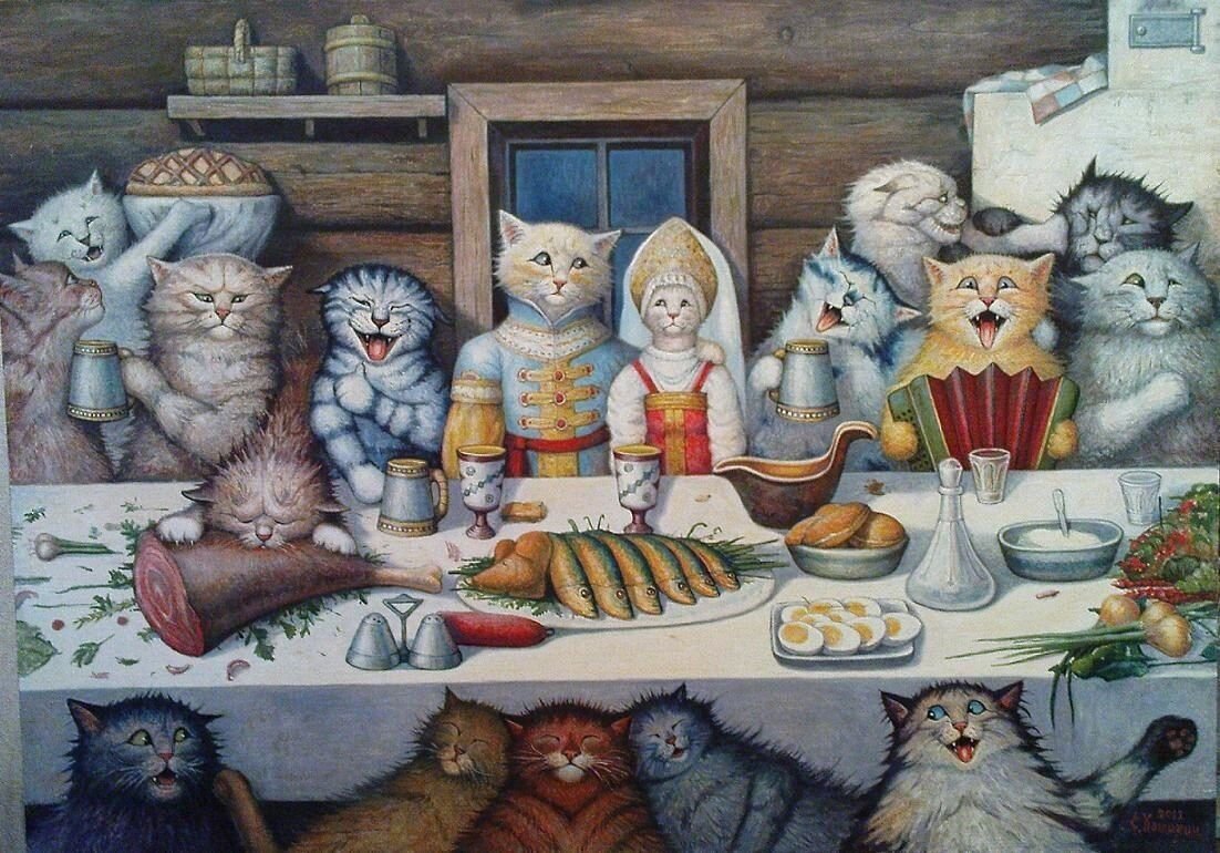 Каширин Степан Владимирович художник и его коты