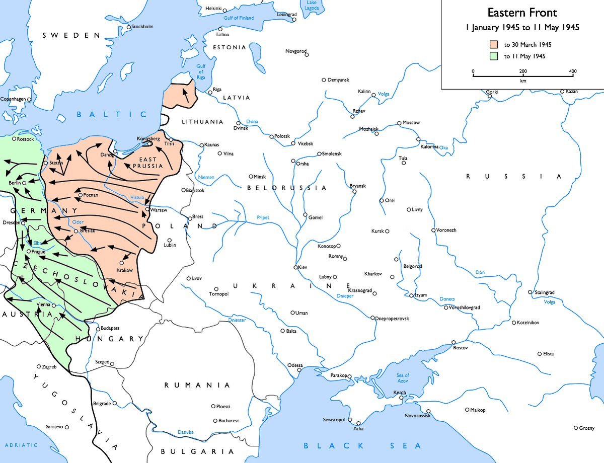 Границы восточной пруссии до 1945 года карта