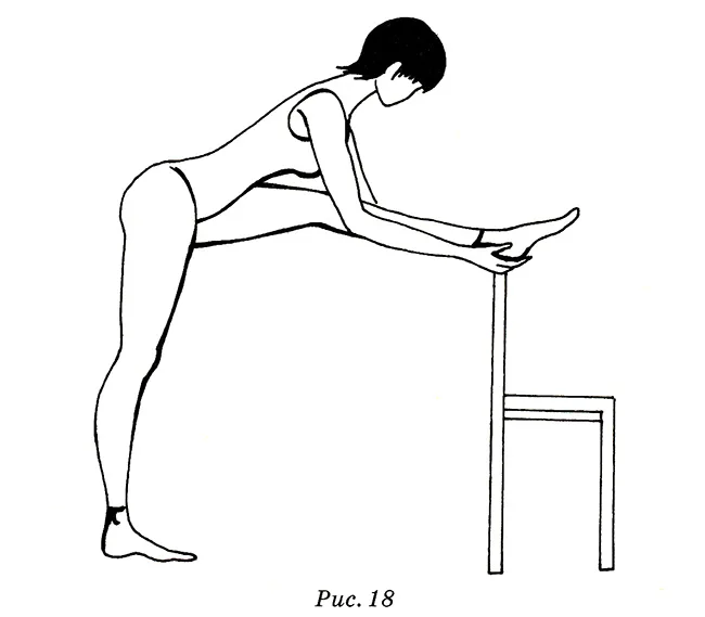 Растяжка с помощью стула