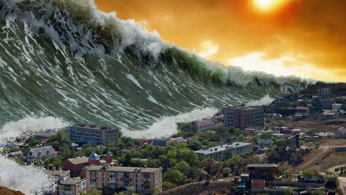 Крупные природные катастрофы. ЦУНАМИ мегацунами. Огромное ЦУНАМИ волны Лос Анджелес. Гонолулу ЦУНАМИ.