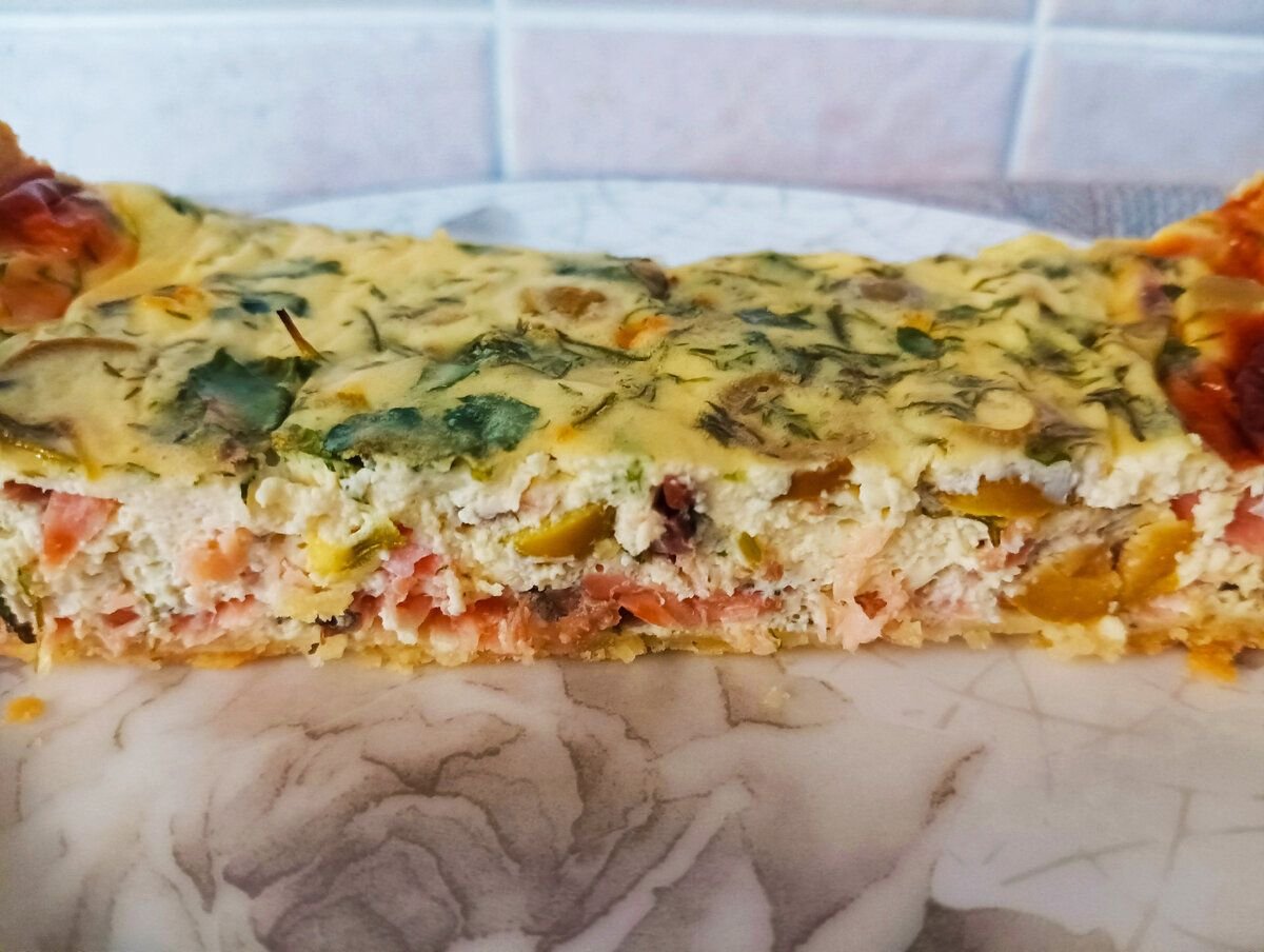 Noodled Crusted Quiche