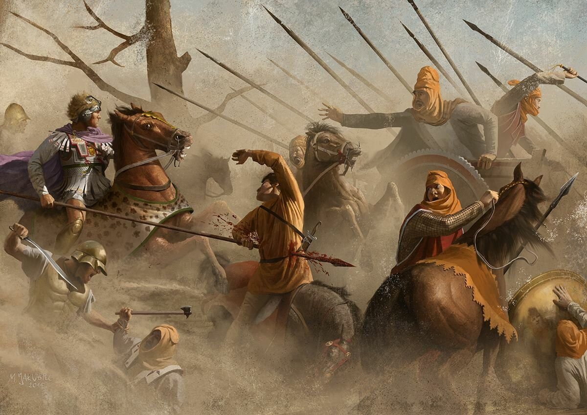 В какой битве персидское войско было окончательно