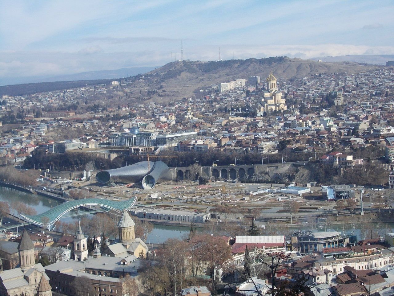 Тбилиси вид сверху