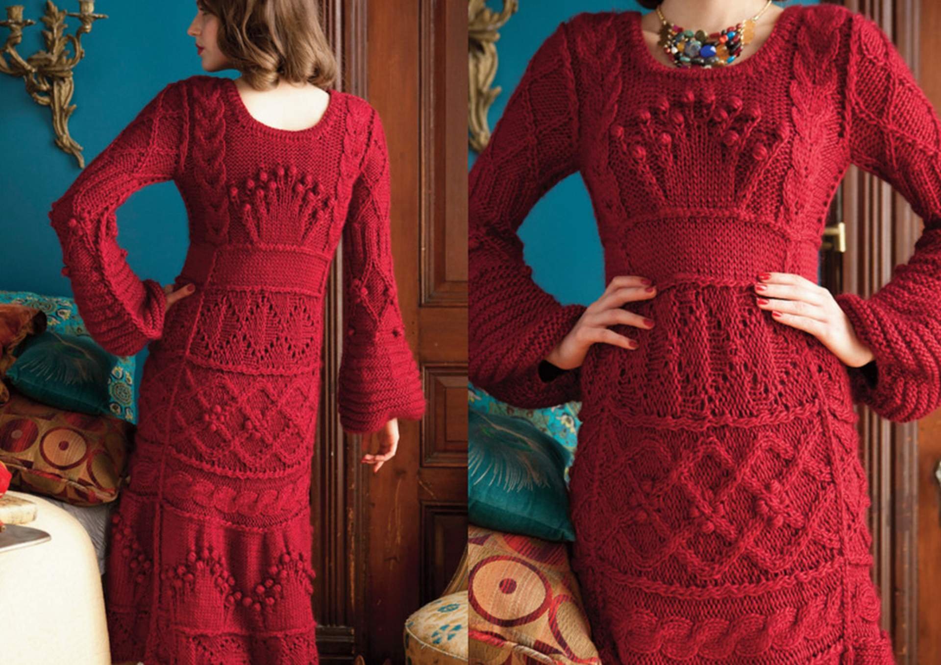 Платье Vogue Knitting спицами