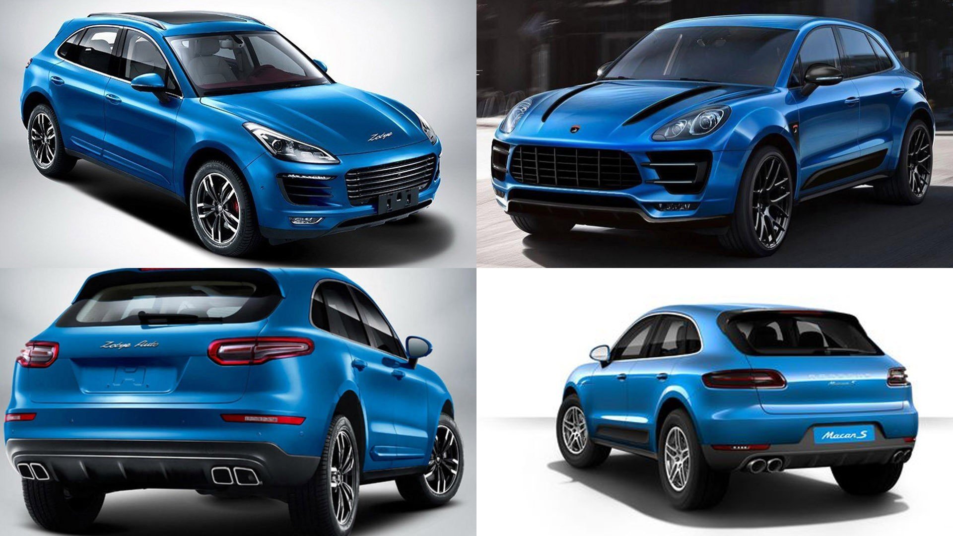 Zotye sr9 и Porsche Macan