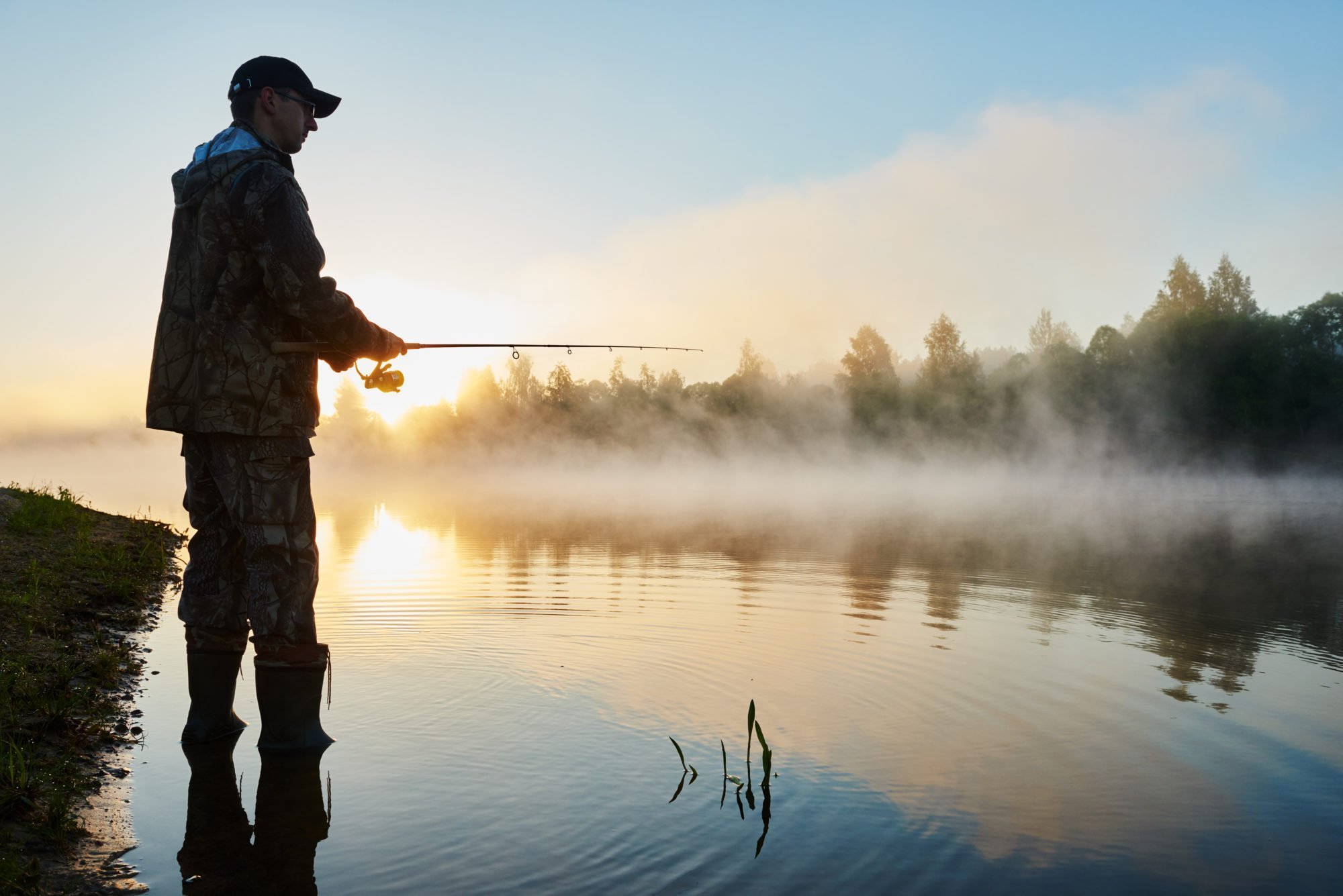 Fisherman fishing