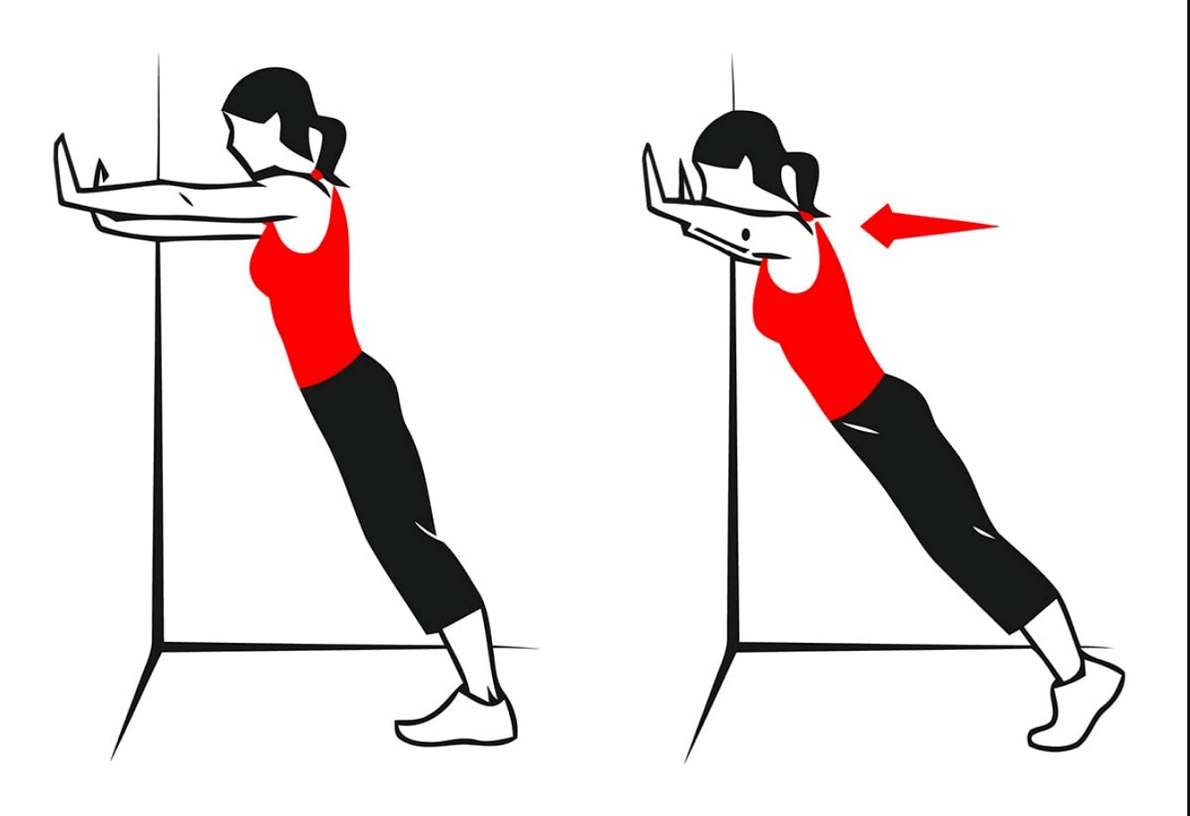 Выполнить руками. Упражнение отжимание от стены. Отжимание стоя от стены. Отжимания от стены для девушек. Упражнения стоя.