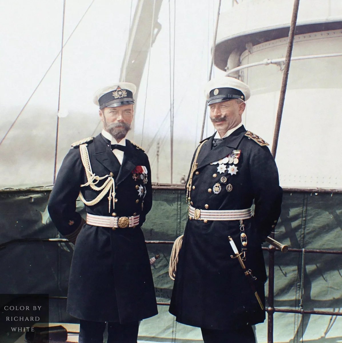 Вильгельм 2 и Николай 2