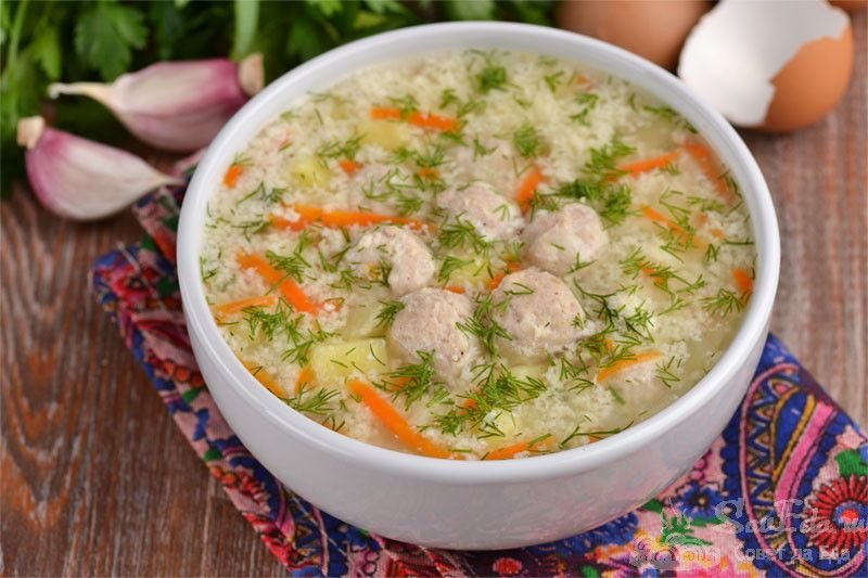 Суп с фрикадельками самый вкусный рецепт с фото пошагово с картофелем и рисом