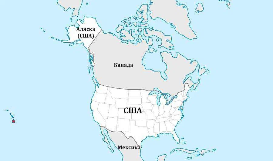 В какой части материка расположена страна америка. С кем граничит США на карте. США Канада Мексика на карте Северной Америки. Границы США на карте Северной Америки.
