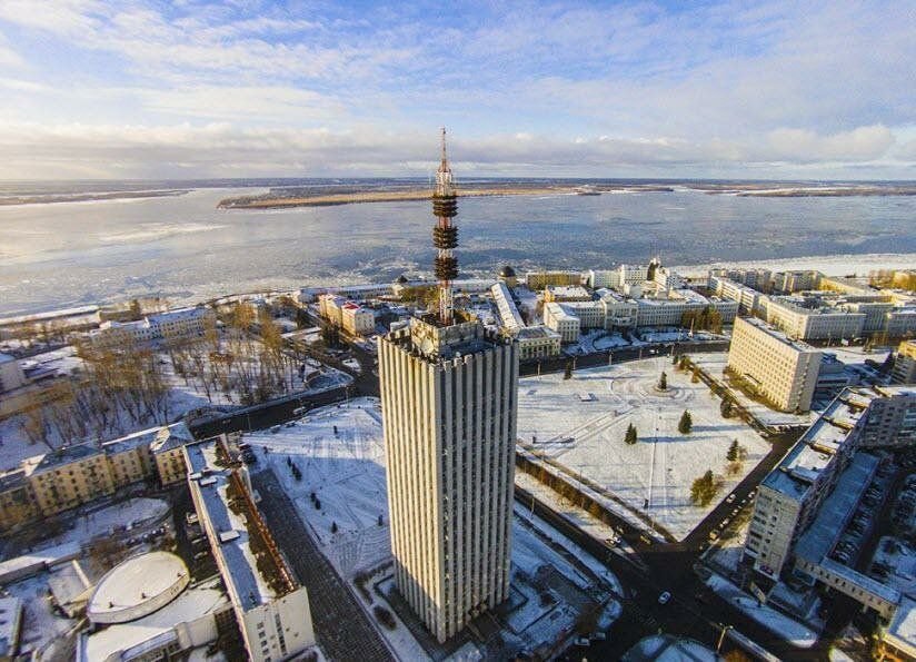 Фото высотки в архангельске