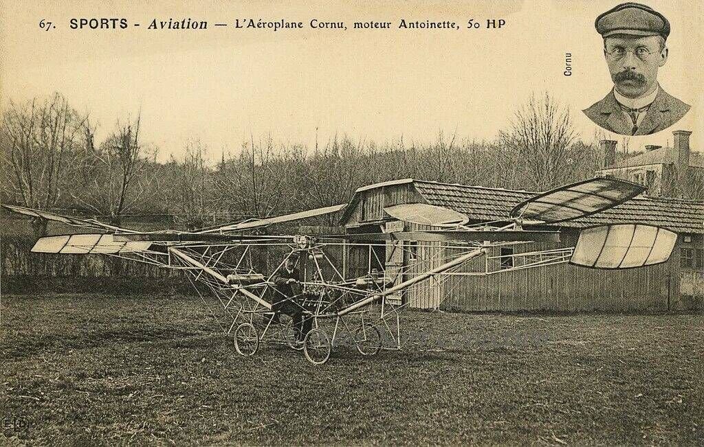 Первые вертолеты в мире. Поль корню вертолет 1907. Энрико Форланини вертолет. Вертолёт Георгия Ботезата.