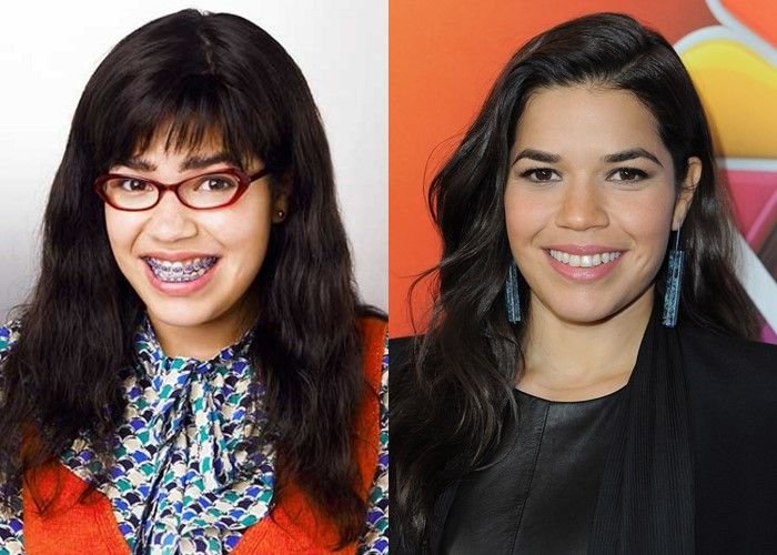 Преображение дурнушки. Бетти суарес после преображения. Дурнушка бетти преображение в сериале. Дурнушка бетти преображение в сериале. Преображение дурнушки.