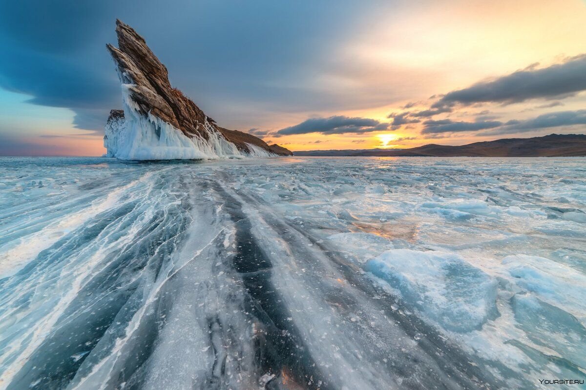 Зимний Байкал природа