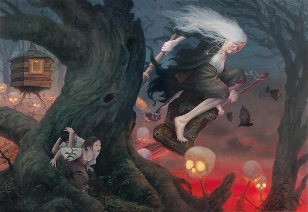 сказочный сюжет. сказка арт. Fairy tale красная шапочка. славянская нечисть баба яга. шу мизогучи иллюстрации алиса.