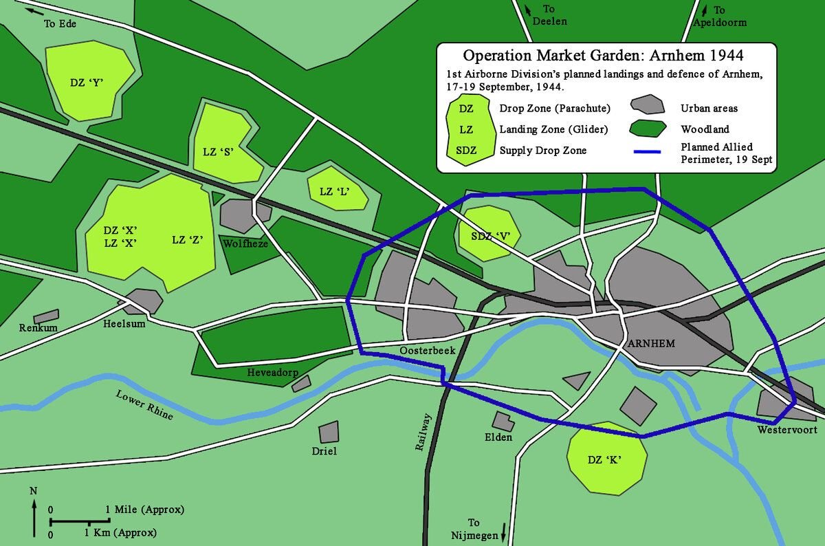 Операция маркет гарден карта