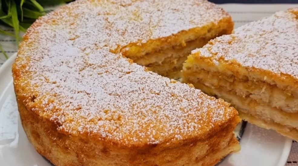 Пирог яблочный без миксера