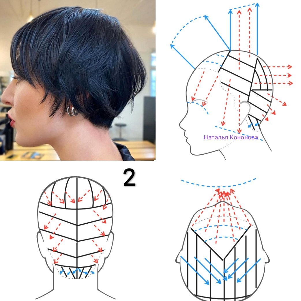 Наталья кононова схемы стрижек
