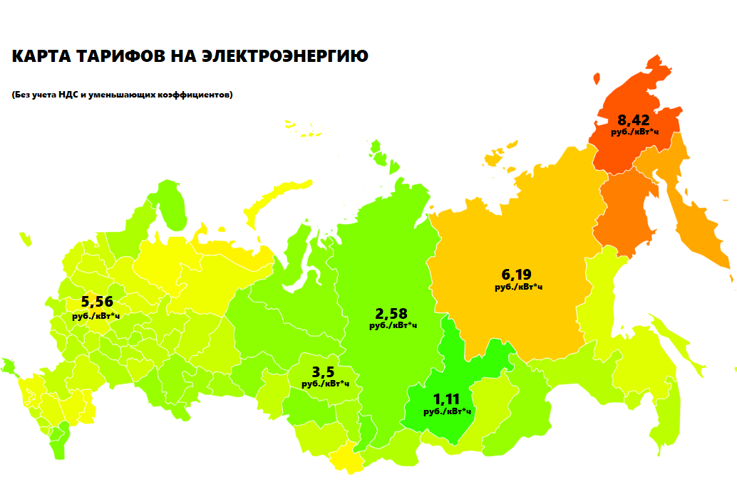Руб квтч. Стоимость электроэнергии по регионам. Карта тарифов на электроэнергию в России. Карта стоимости электроэнергии в России. Тарифы на электроэнергию на карте.