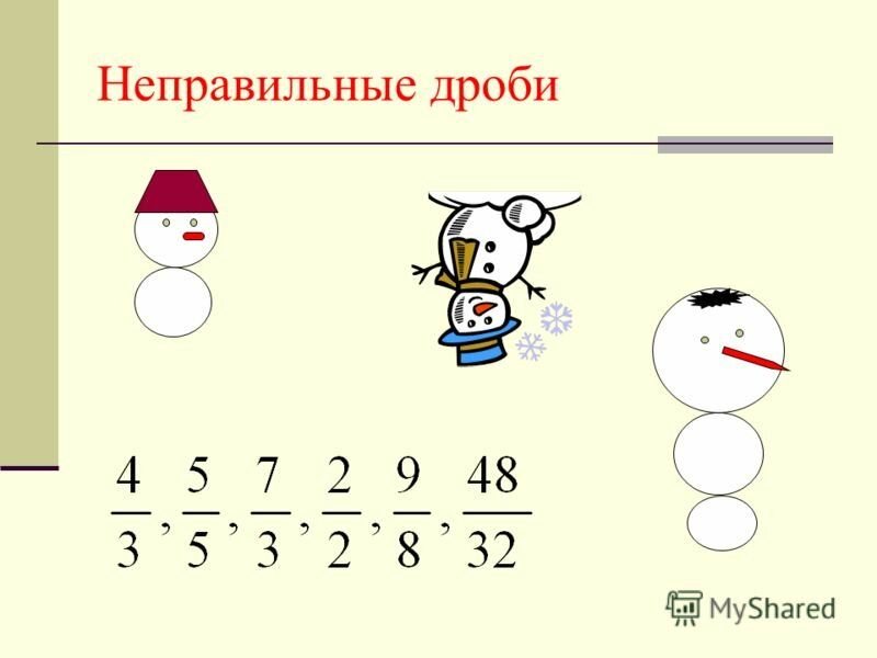 Неправильная дробь картинки