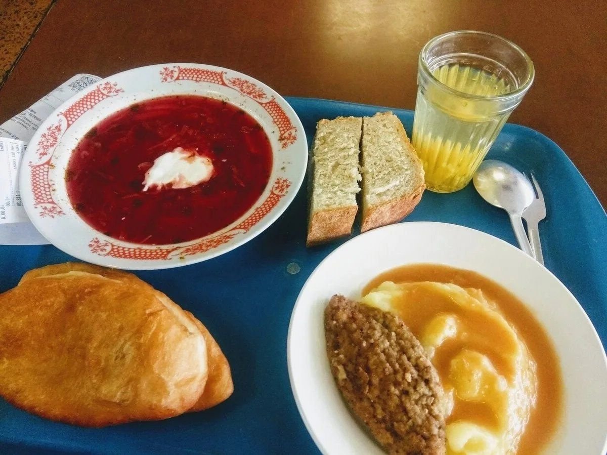 Комплексный обед в советских столовых