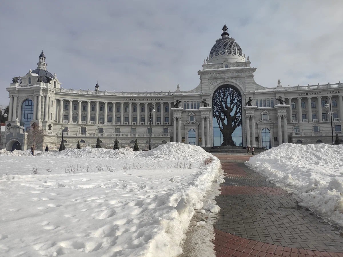 дворец земледельцев зимой