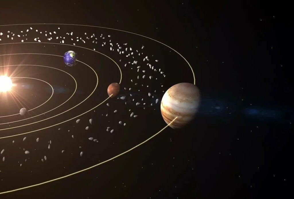 Планеты большие орбиты. Астероидный пояс солнечной системы. Планеты солнечной системы пояс астероидов. Фаэтон Планета солнечной системы. Пояс астероидов между Марсом и Юпитером.