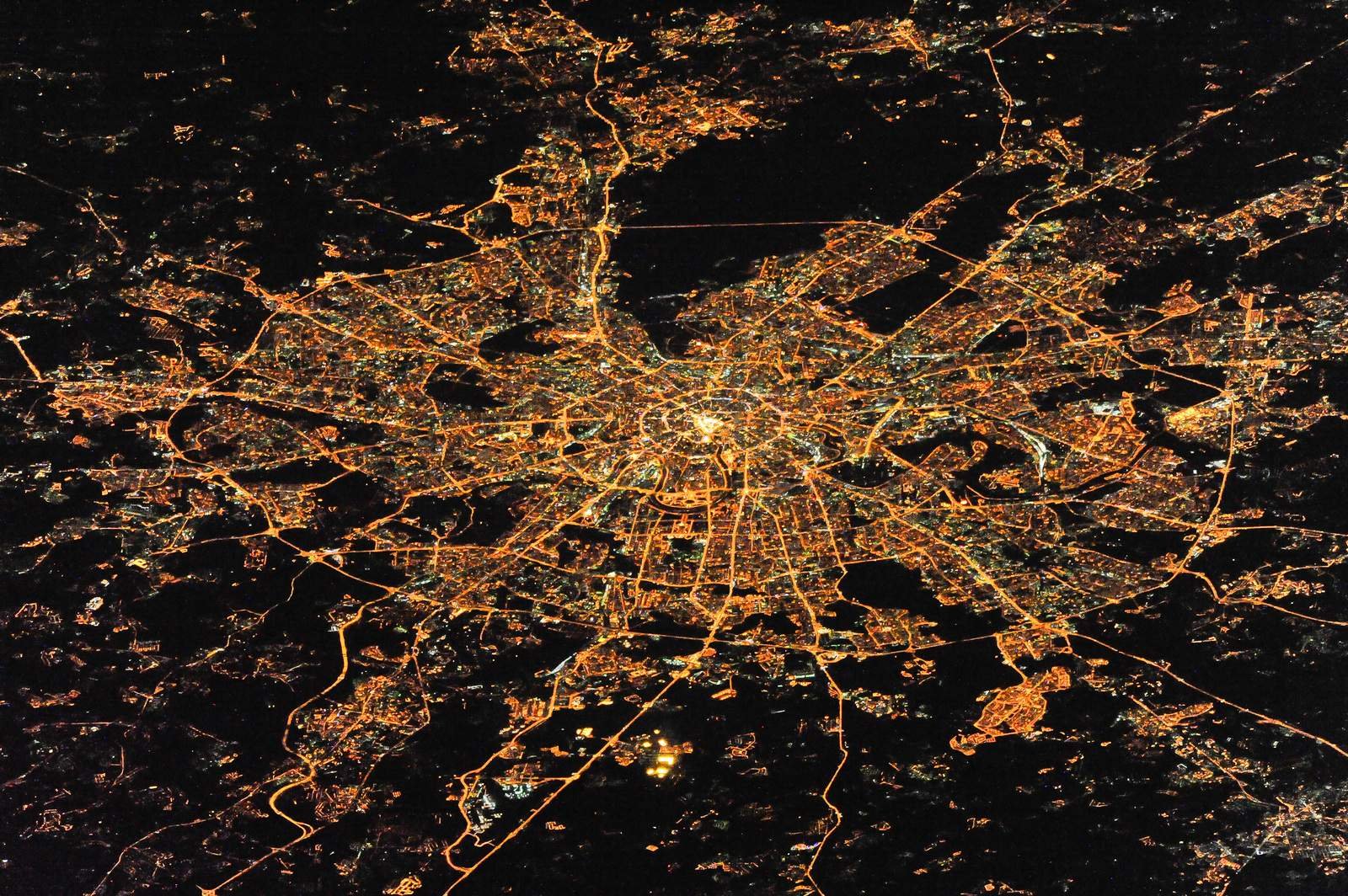 Карта из космоса высокого