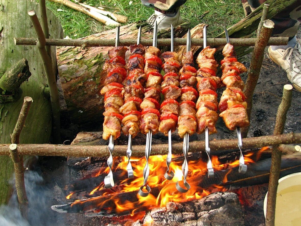 Картинки с шашлыком на природе