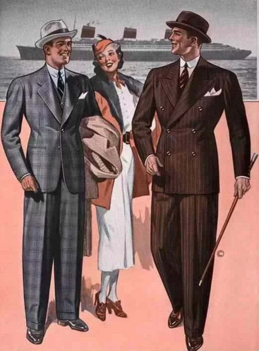 Мода 1930х годов мужчины Англия