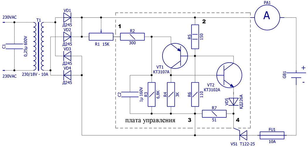 Т1013р схема электрическая принципиальная