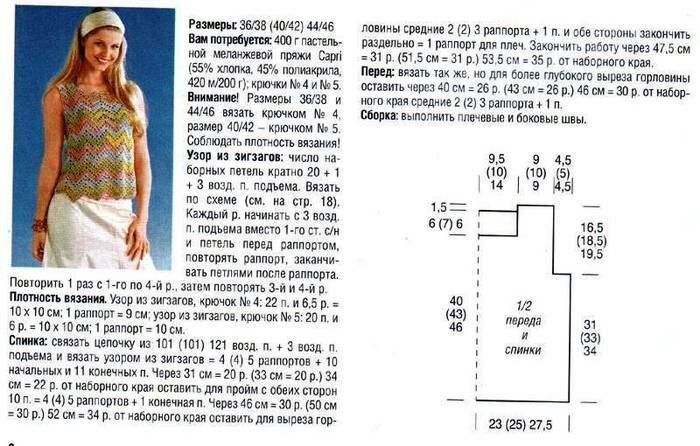 Вязаные летние футболки спицами со схемами и описанием для женщин