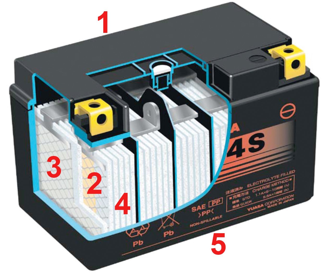 Аккумулятор составляющие. Аккумуляторная батарея 12в автомобильная в разрезе. AGM аккумулятор в разрезе. АГМ аккумулятор внутри. АКБ AGM В разрезе.