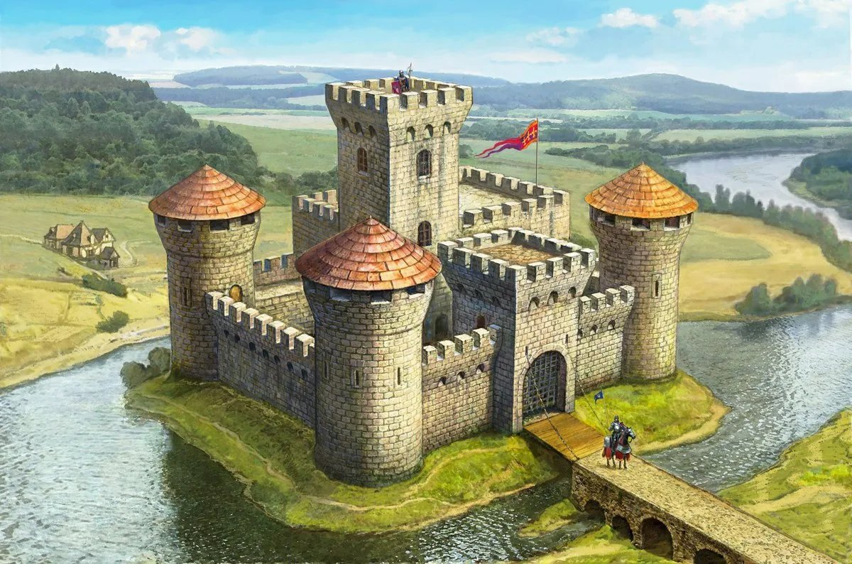 Knight's castle. Замки феодалов средневековья. Замок феодала в средние века. Звезда 8512 "средневековый каменный замок". Сборная модель zvezda средневековый каменный замок (8512) 1:72.