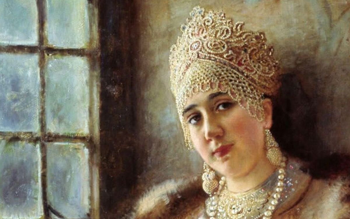 Картина маковского боярыня у окна