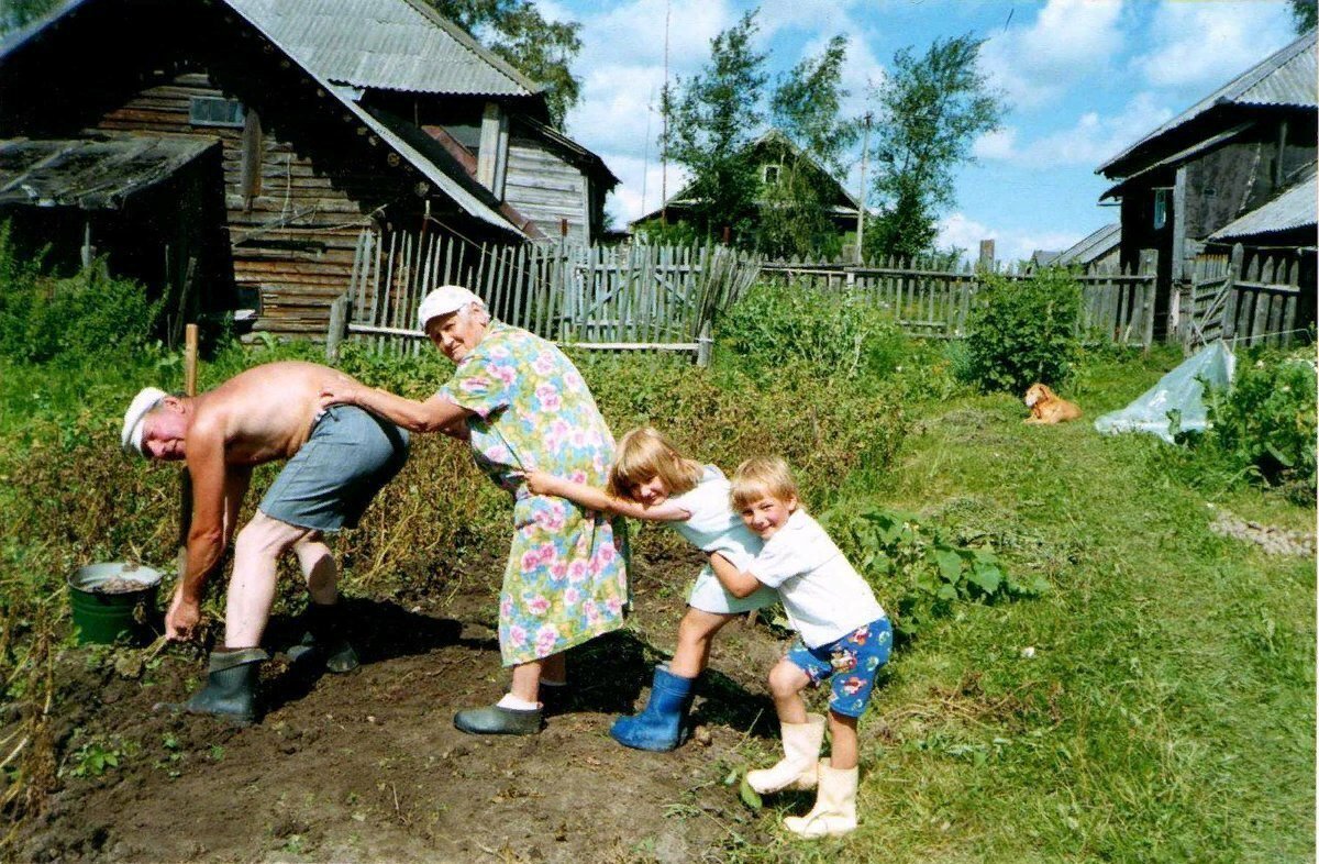 Картинка хорошо в деревне