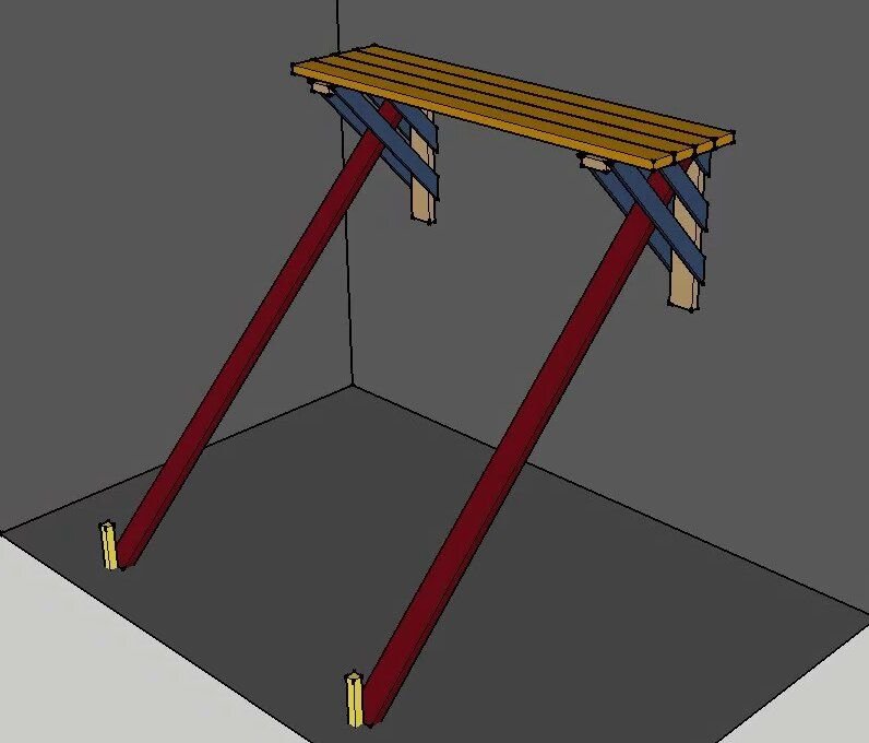 Строительные леса своими руками из досок чертежи