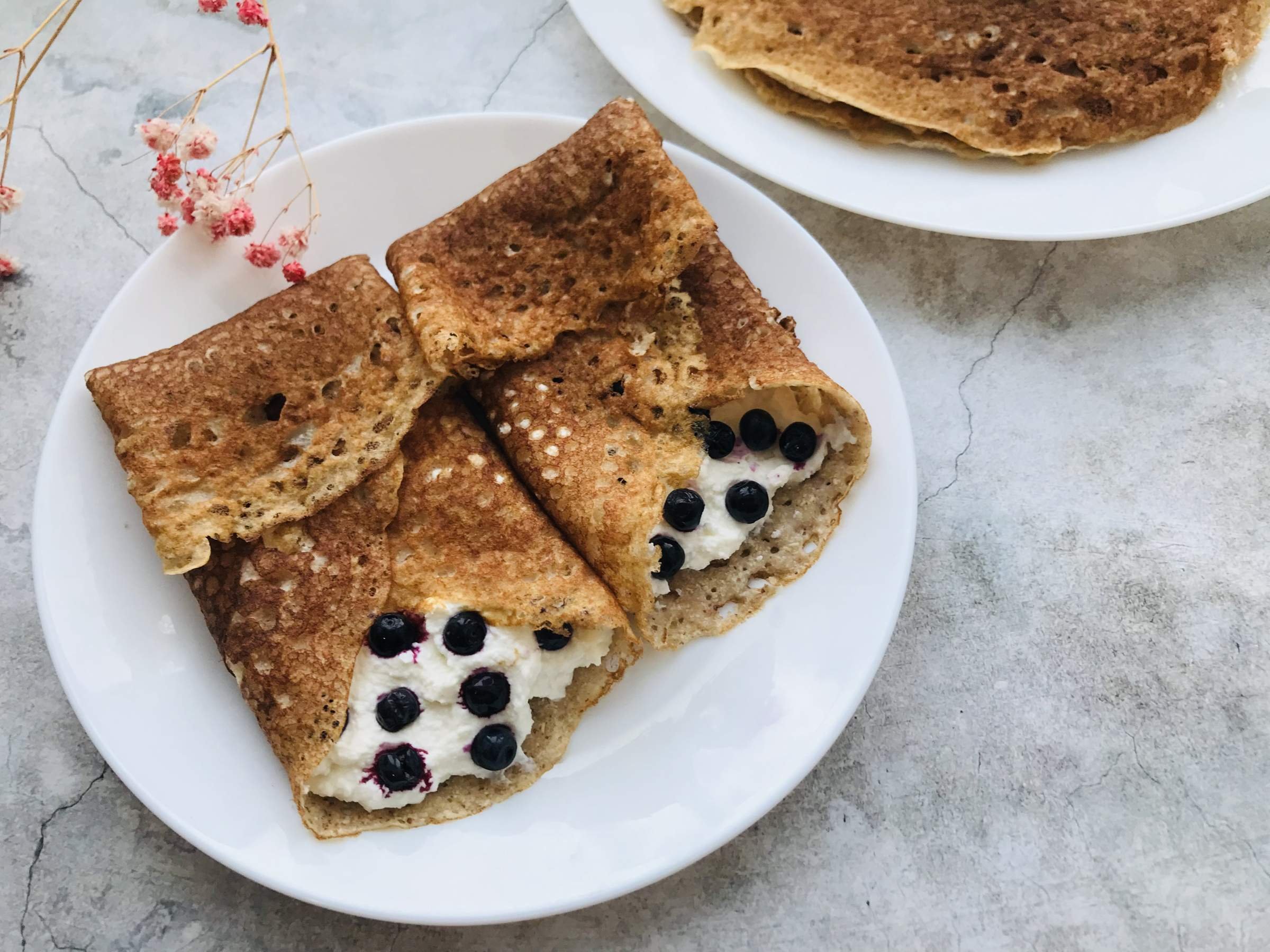 Блины из муки зеленой гречки