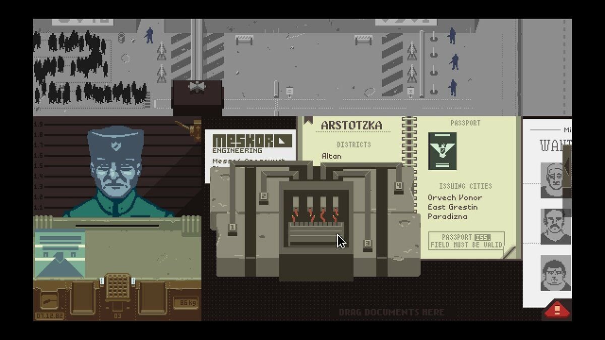 Papers please карта регионов на русском