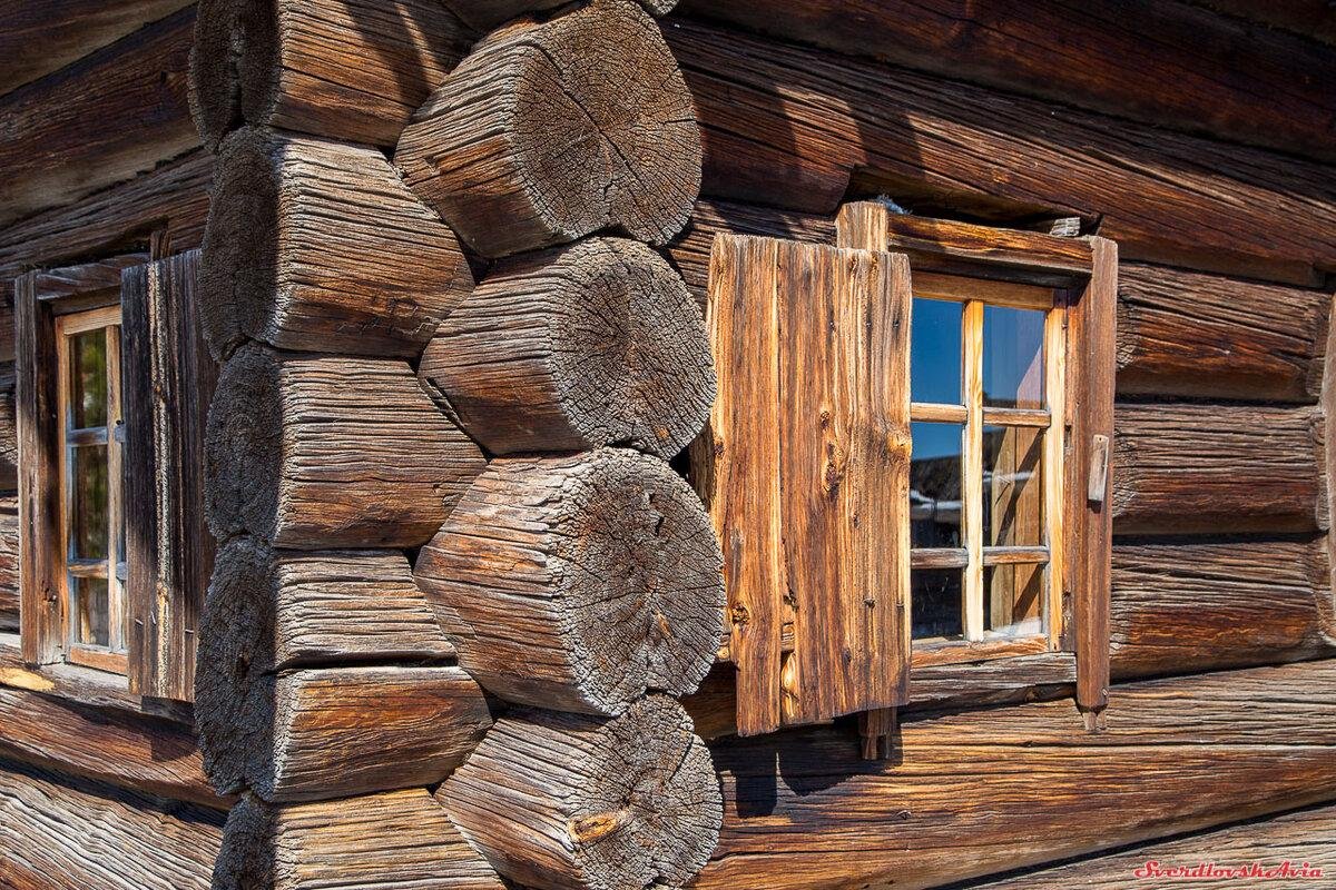 Русская изба бревна