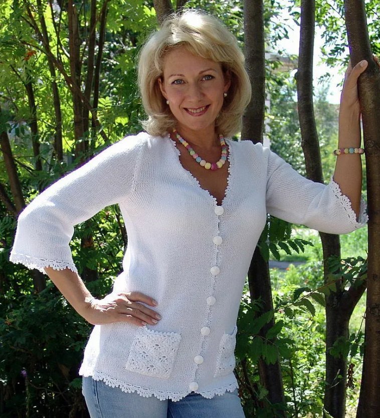 вязание спицами кофты женщине 50. летняя кофточка спицами из хлопка для женщин с описанием и схемами. кофта спицами для женщин схемы и описание для начинающих. вязаный пуловер спицами для женщин с описанием и схемой для полных. как связать кофту спицами для начинающих схемы с описанием 50 размер.