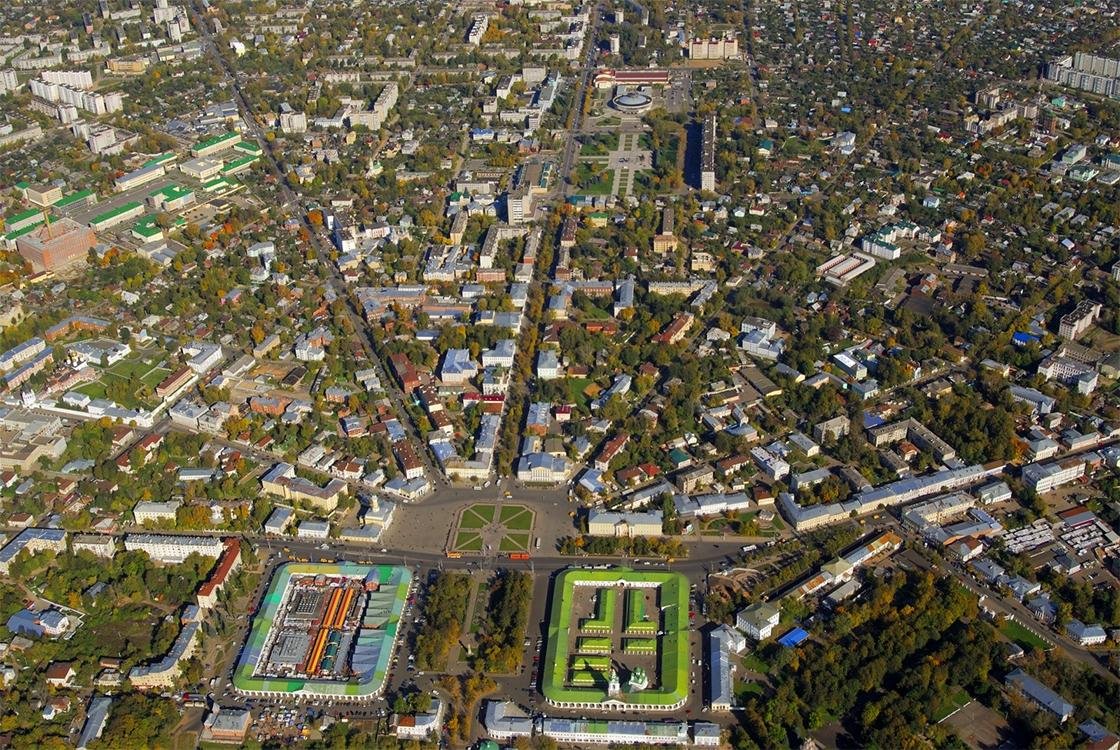 План города кострома сверху