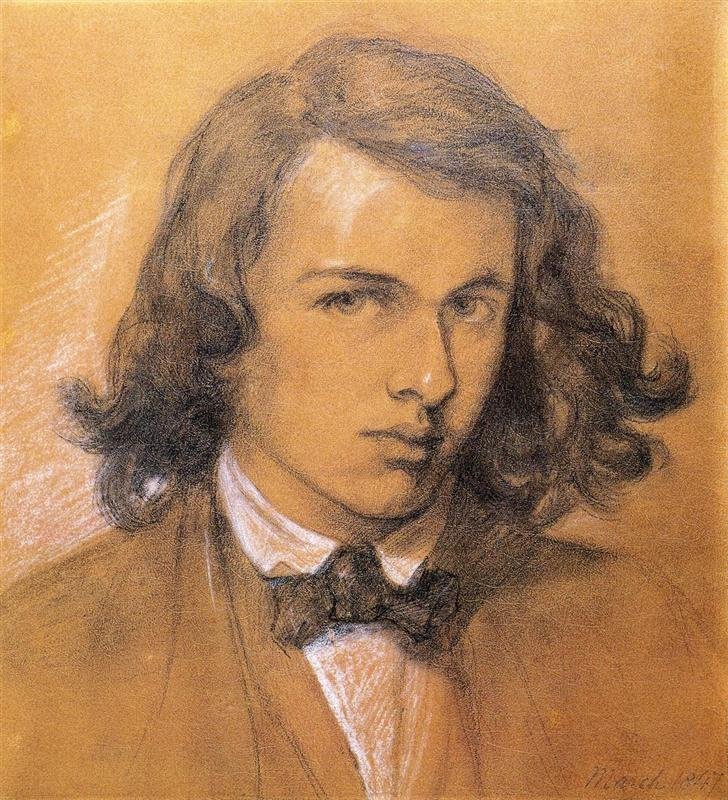 Данте Габриэль Россетти. Автопортрет. 1847 г. Национальная портретная галерея, Лондон