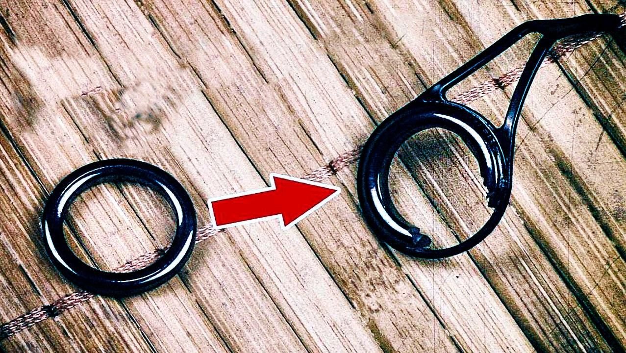 Как очень легко заменить пропускное кольцо на фидере, удочке или ...