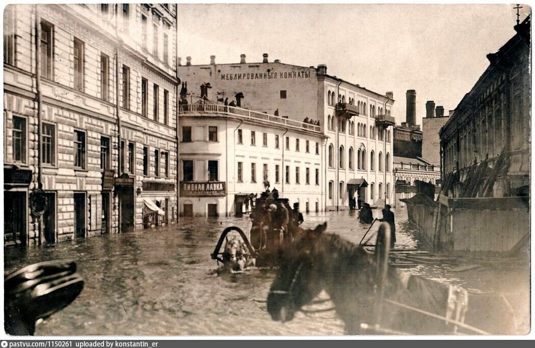 Фото наводнение в москве 1908 года