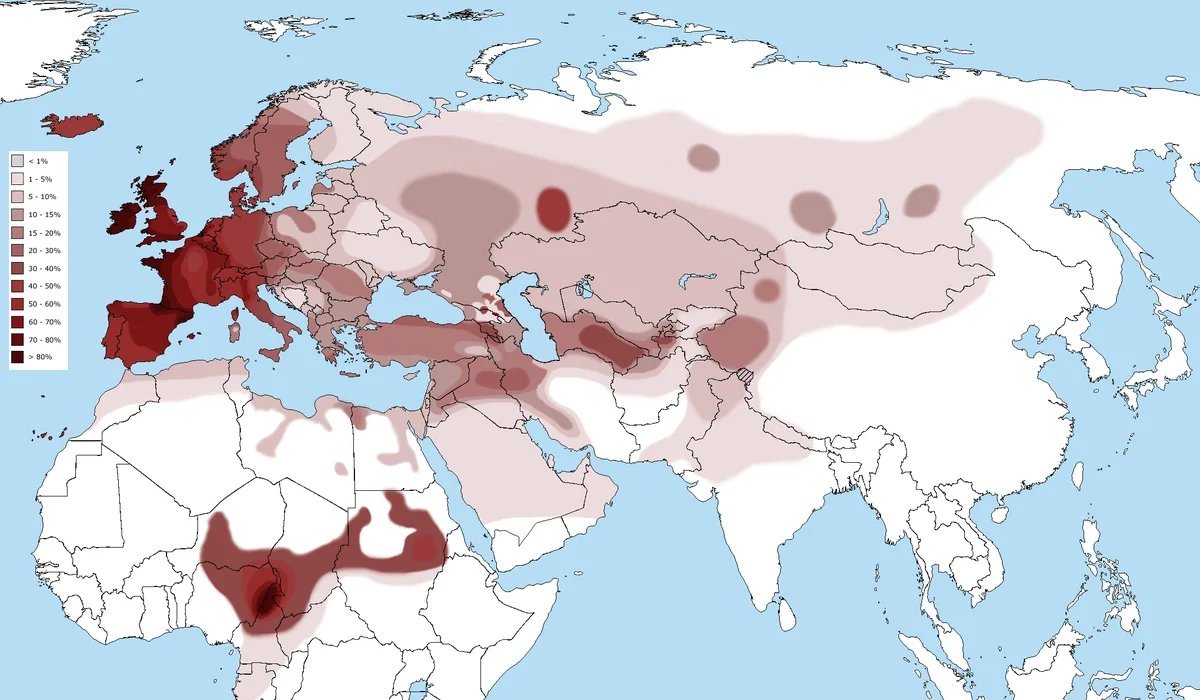 Генетическая карта россии