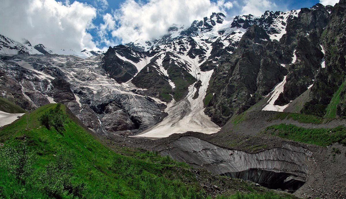 Цейское ущелье Северная Осетия ледник сказка