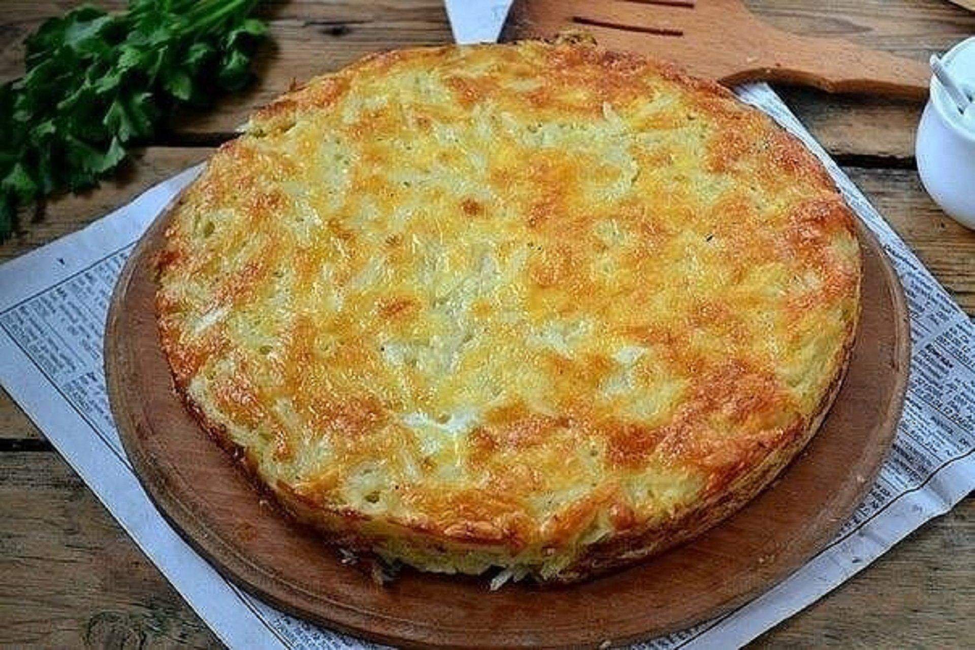 Запеканка из тертого картофеля